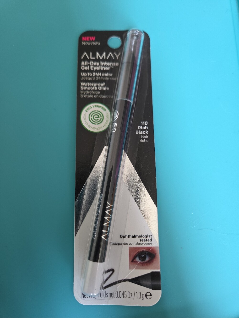 Almay All-Day Intense gel eyeliner, waterproof Rich Black 110